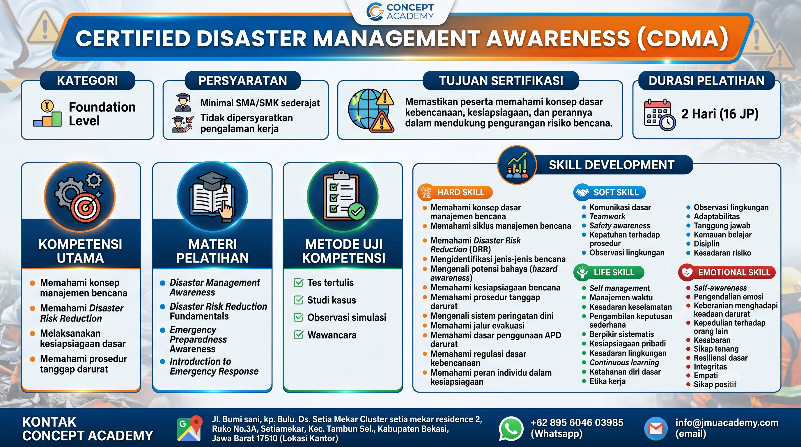 Certified Disaster Management Awareness (CDMA)